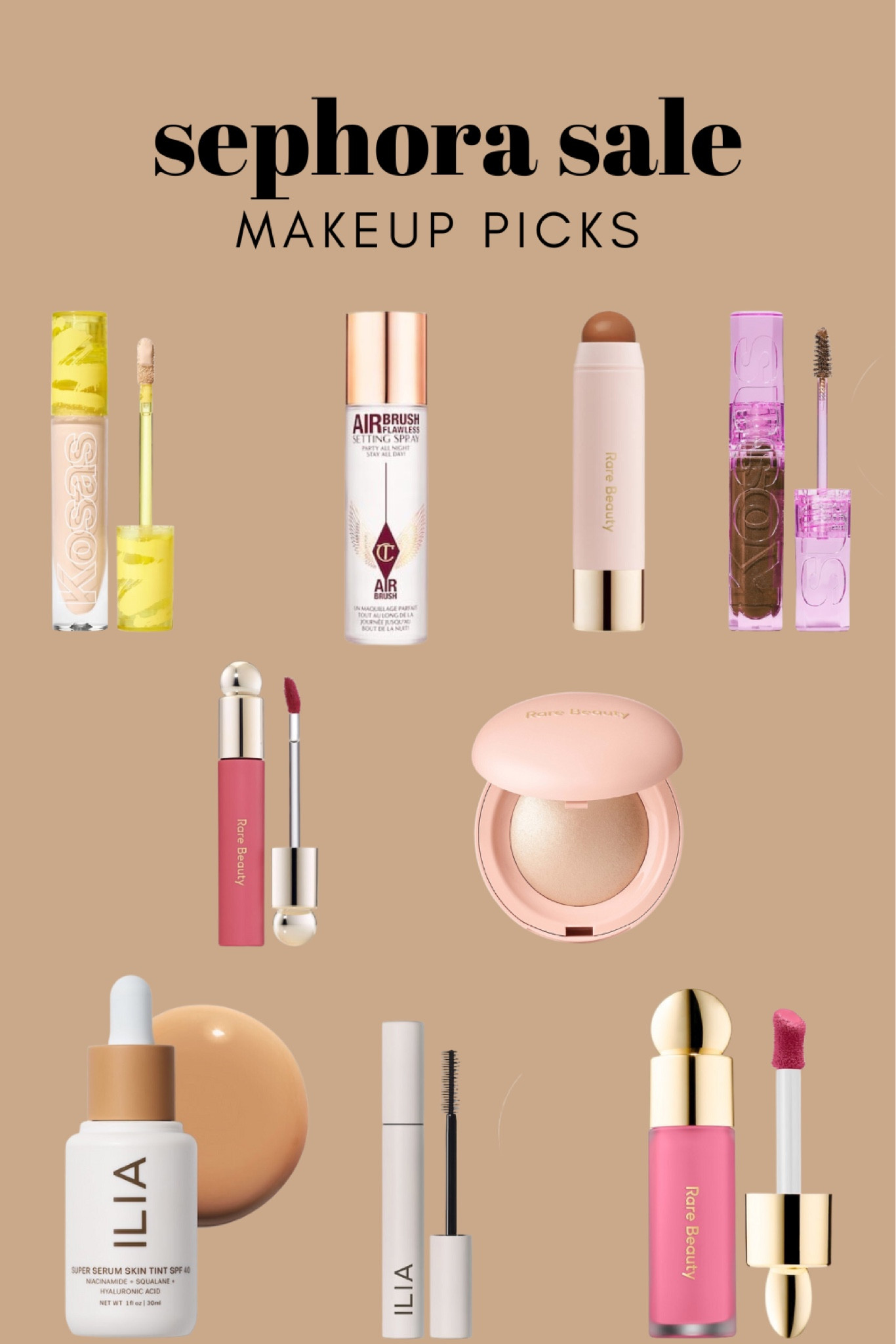 Sephora makeup picks 
.
Sephora sale, makeup, clean makeup, easy makeup, every day makeup, Sephora, beauty sale, Kosas, rare beauty 

#LTKHolidaySale #LTKbeauty #LTKsalealert