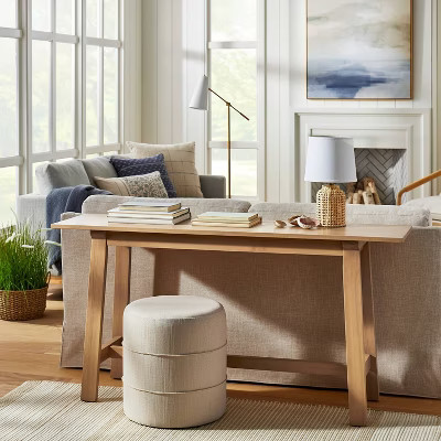 Catalina Mudcloth Round Ottoman - Threshold™ designed with Studio McGee | Target