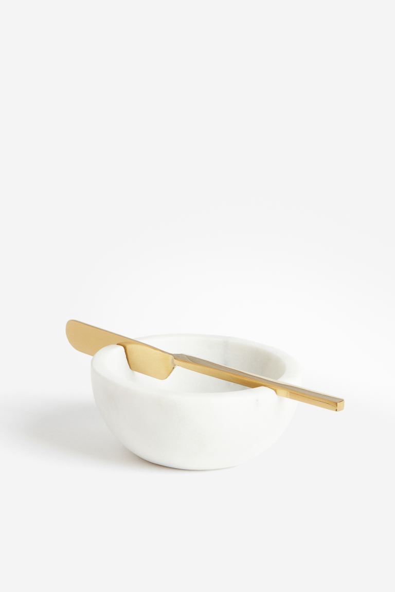 Marble Butter Bowl and Knife | H&M (US + CA)