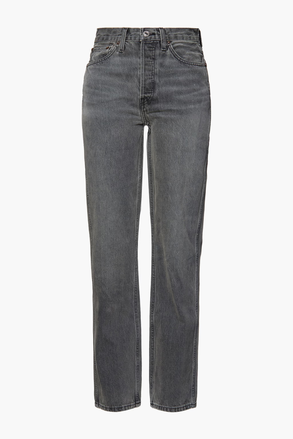 90s faded high-rise straight-leg jeans | The Outnet (UK and Europe)