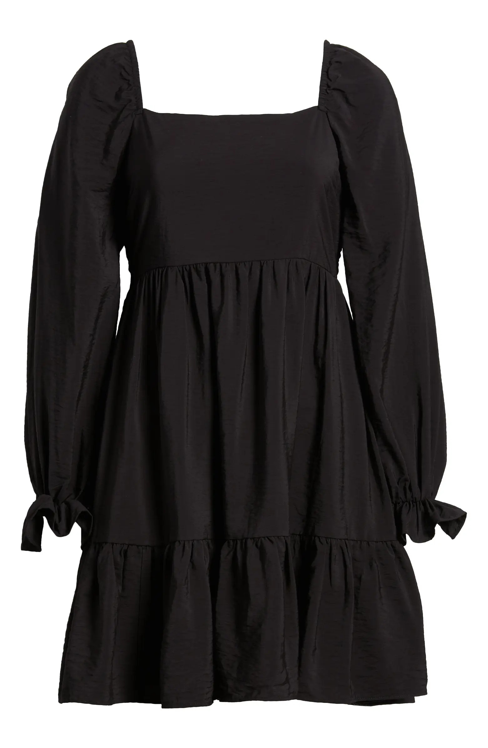 Chelsea28 Tiered Bell Cuff Square Neck Dress | Nordstrom | Nordstrom