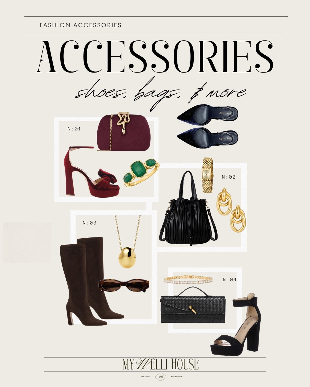 The perfect finishing touch! ✨ From burgundy velvet heels to gold statement jewelry, these are my top accessory picks for the season.

#LTKshoecrush #accessories #goldjewelry #burgundytrend #chicstyle #ltkit

#LTKdayinmylife #LTKWorkwear #LTKValentine