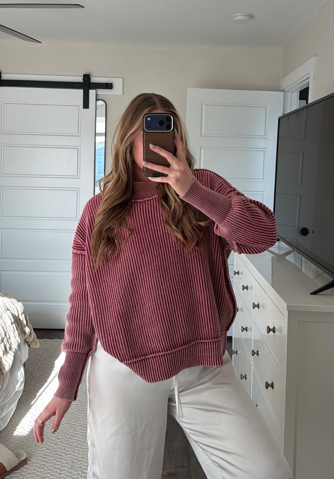 Cozy burgundy winter sweater ♥️

#LTKdayinmylife #LTKselfcare #LTKmomlife