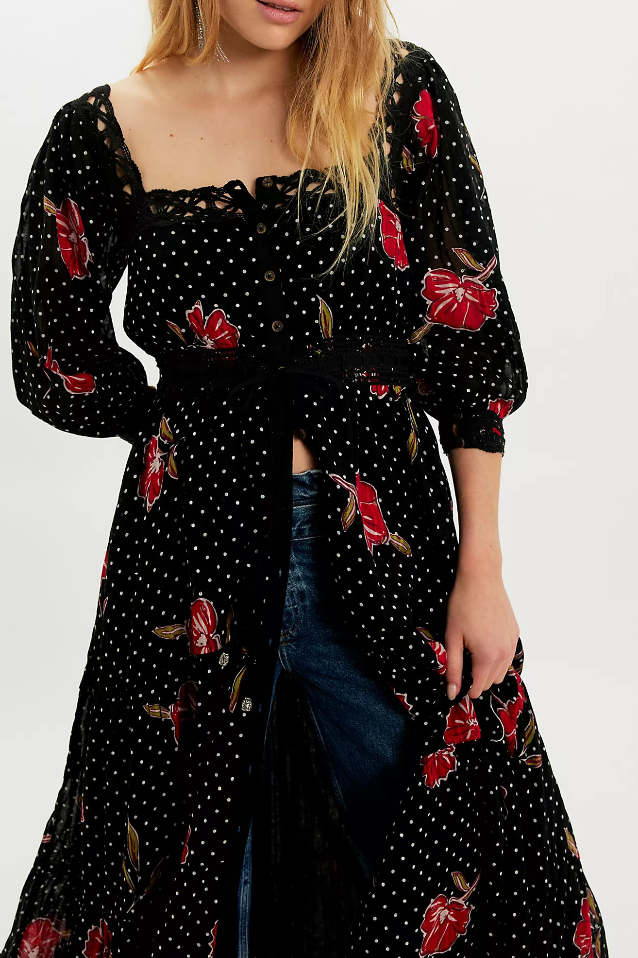 Morning Meadows Long-Sleeve Maxi Dress | Free People (Global - UK&FR Excluded)