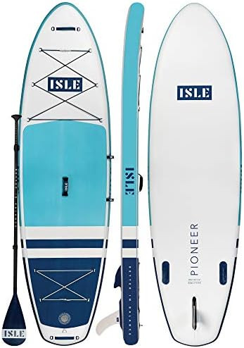 ISLE Pioneer Inflatable Stand Up Paddle Board & iSUP Bundle Accessory Pack — Durable, Lightweight wi | Amazon (US)