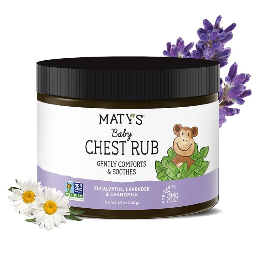 Matys Baby Chest Rub, Soothing Congestion Relief Vapor Rub for Babies 3 Months Old +, Clean & Com... | Amazon (US)