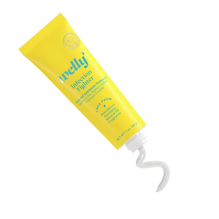 Welly Infection Fighter Fragrance free Triple Antibiotic First Aid Ointment - 1oz | Target