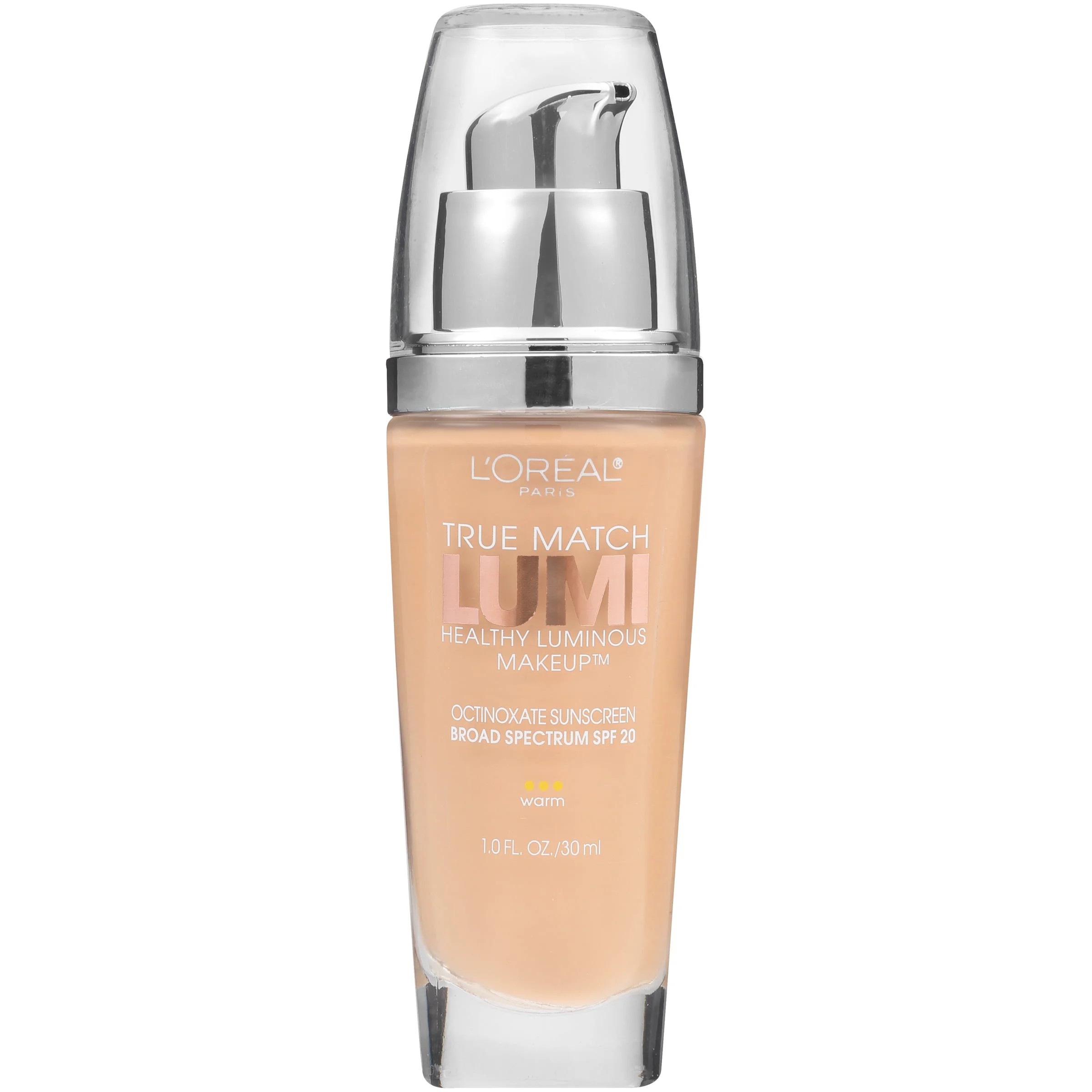 L'Oreal Paris True Match Lumi Liquid Foundation Makeup, W4 Natural Beige, 1 fl oz | Walmart (US)