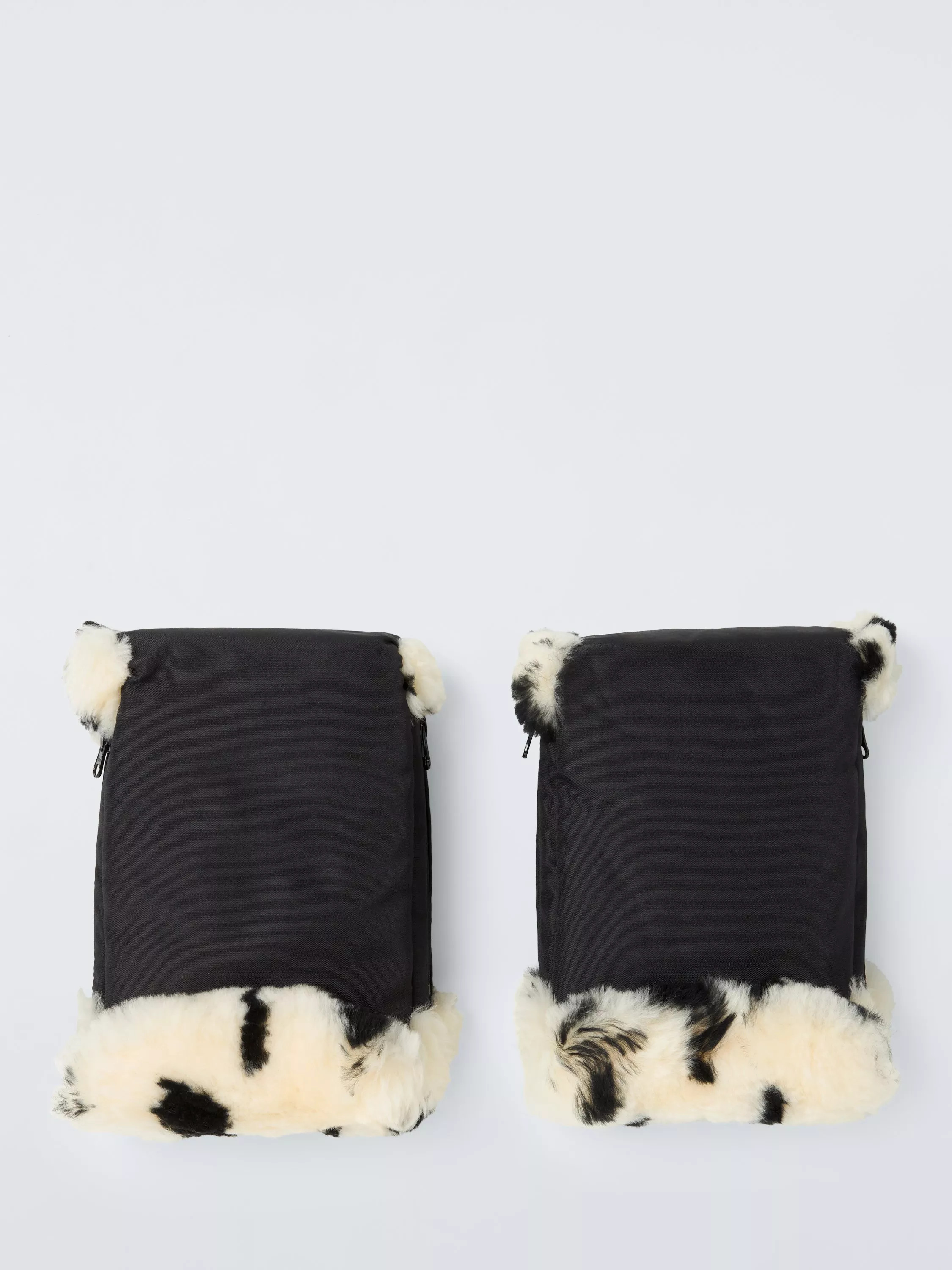 John Lewis Sheepskin Lined Pram Mits, Leopard Spot | John Lewis (UK)