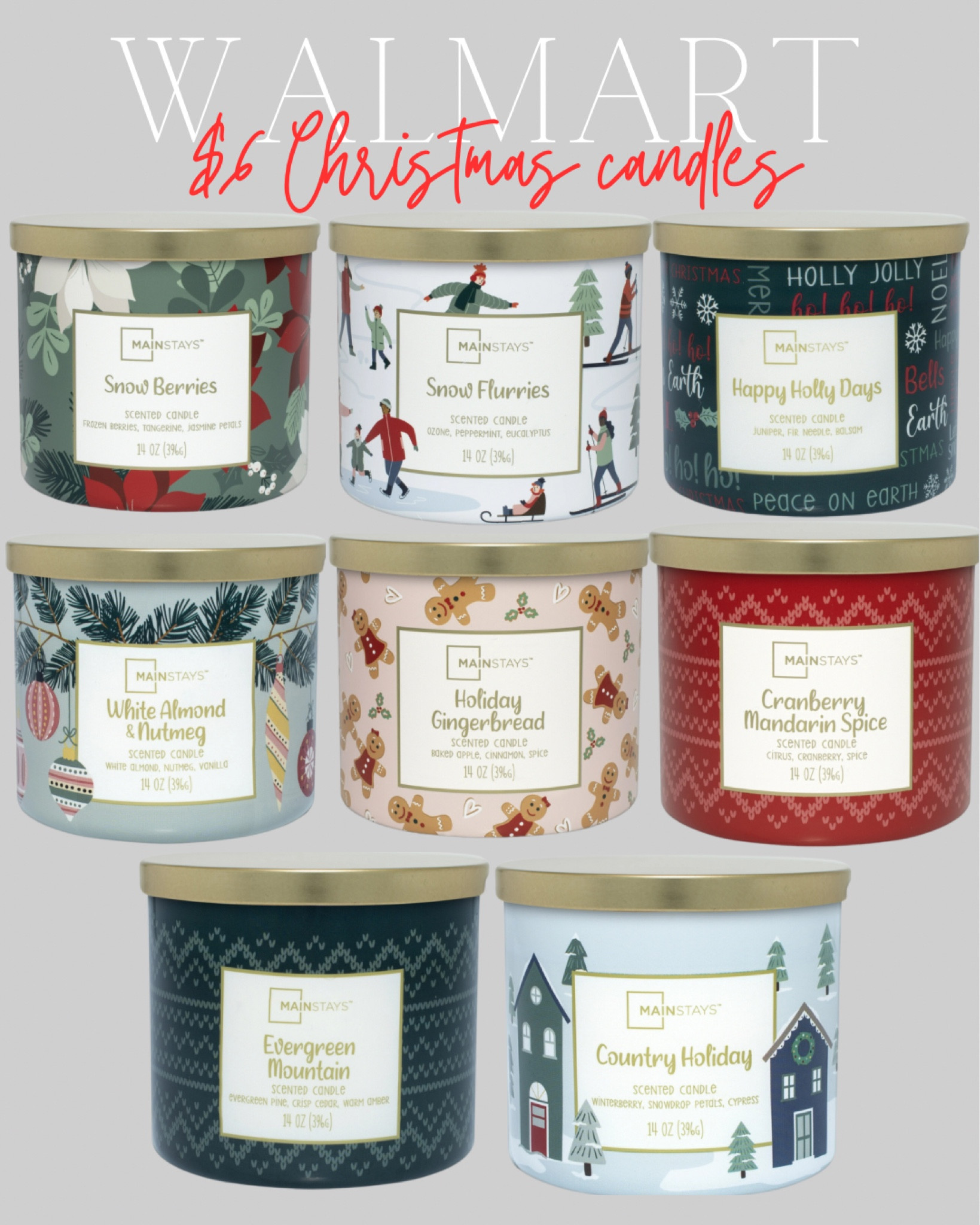 New $5.97 holiday candles!




Walmart. Walmart finds. Walmart home. Christmas candle. Holiday candle. Holiday finds. Seasonal. Seasonal candles. Christmas. Christmas gift. Holiday gift. Christmas decor. Holiday decor. Seasonal decor. Xmas. Candles 

#LTKSeasonal #LTKHoliday #LTKGiftGuide