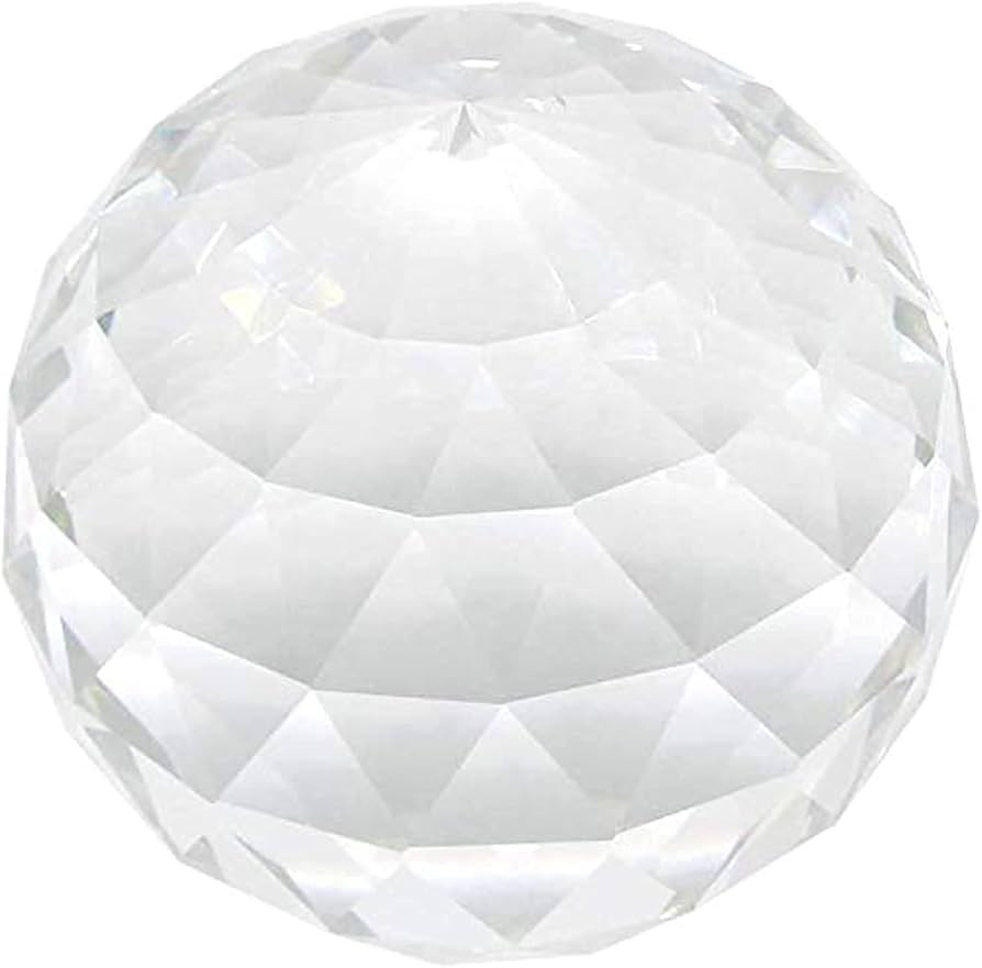 Clear Glass Crystal Ball Prism Suncatcher Rainbow Maker, Sphere Faceted Gazing Ball for Window, F... | Amazon (US)
