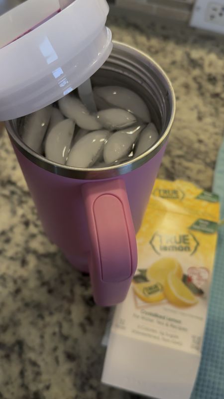 Crystallized lemon packets. Makes your water taste like their is a fresh lemon in it 😋

#LTKfindsunder50 #LTKhome #LTKVideo