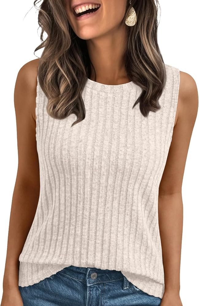 AUTOMET Womens Tank Tops Sleeveless Tunic Shirts Summer Fashion Basic Soft Clothes 2026 Casual Tr... | Amazon (US)