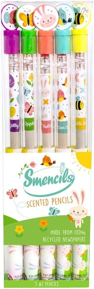 Spring Smencils - HB #2 Scented Pencils, 5 Count, Gifts for Kids, School Supplies, Classroom Rewa... | Amazon (US)