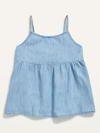 Chambray Tie-Back Cami Top for Girls | Old Navy (US)
