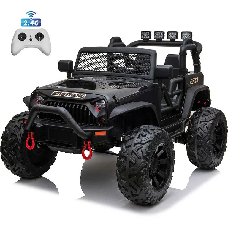 Joyracer 24V Kids Ride on Truck Car with Remote Control & 2 Seater, 2*200W Motor, 9 AH Battery Po... | Walmart (US)