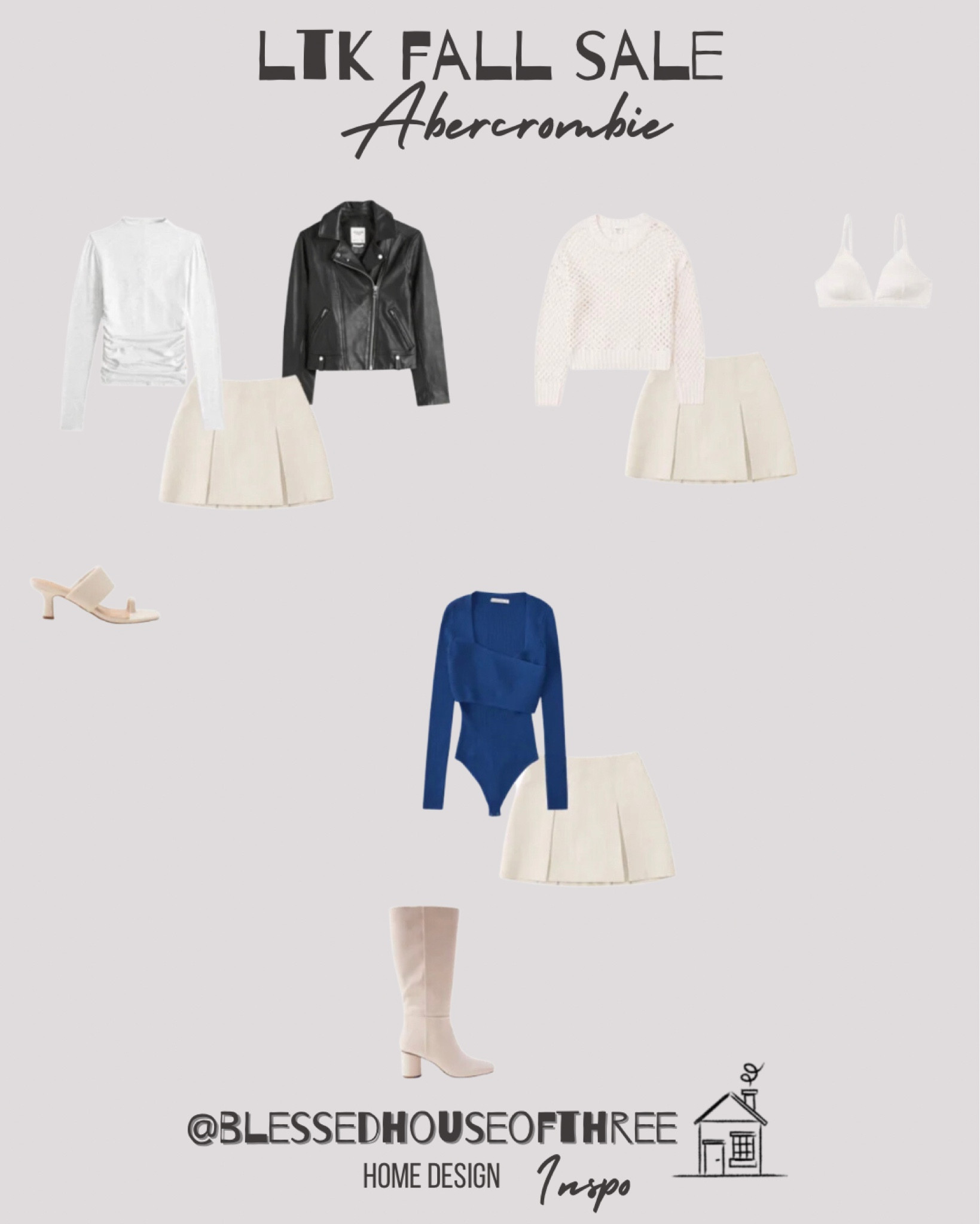 Love theses sale picks

Strap mule heel / fall fashion / fall outfits / gifts for her / moto jacket / pleated mini skirt / long sleeve mock neck top / long sleeve crochet top/ satin bralette/ wrap bodysuit / tall heeled boot

#LTKSeasonal #LTKover40 #LTKSale