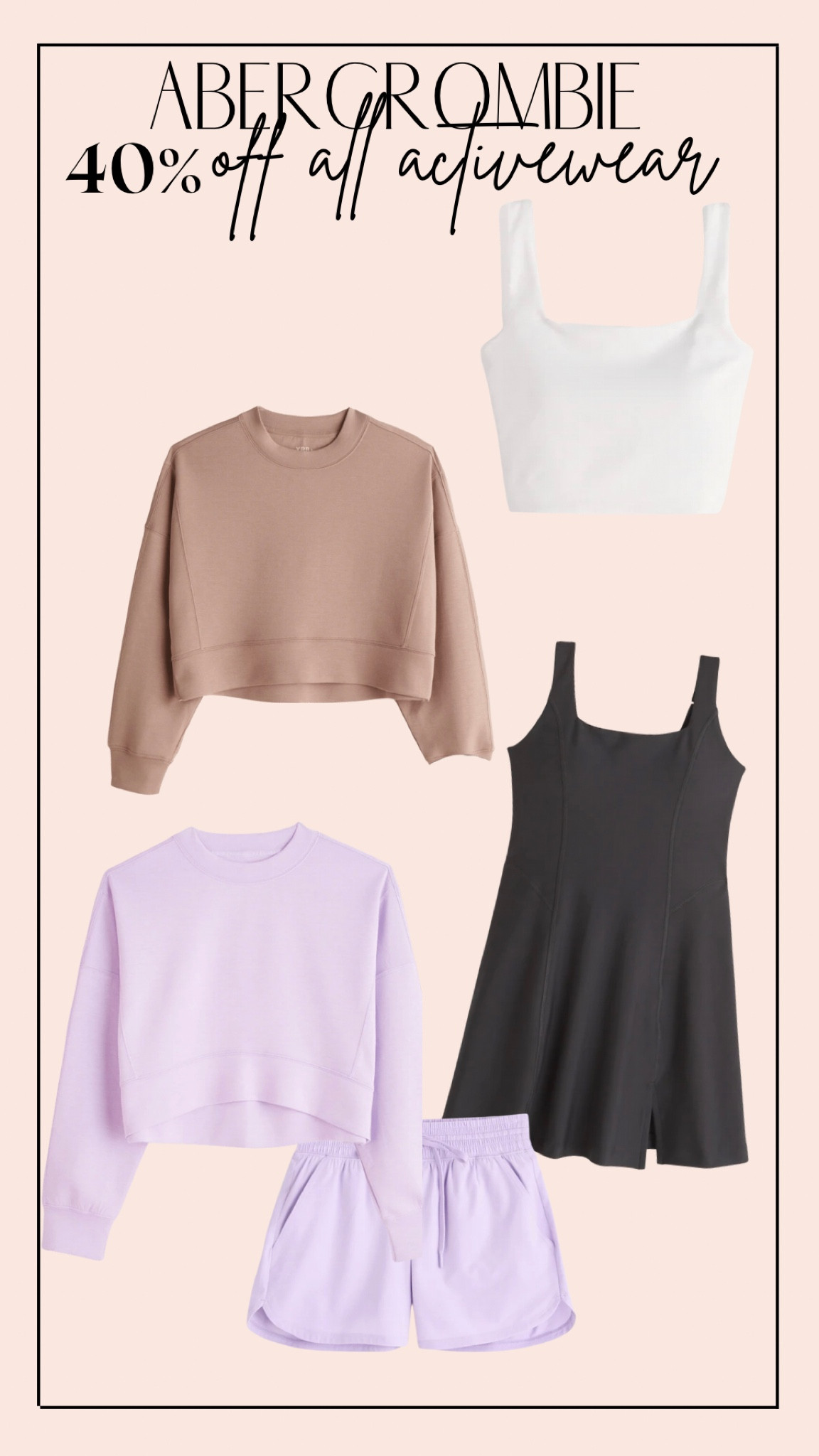 All Abercrombie activewear is 40% off! 

#LTKsalealert #LTKFind #LTKfit