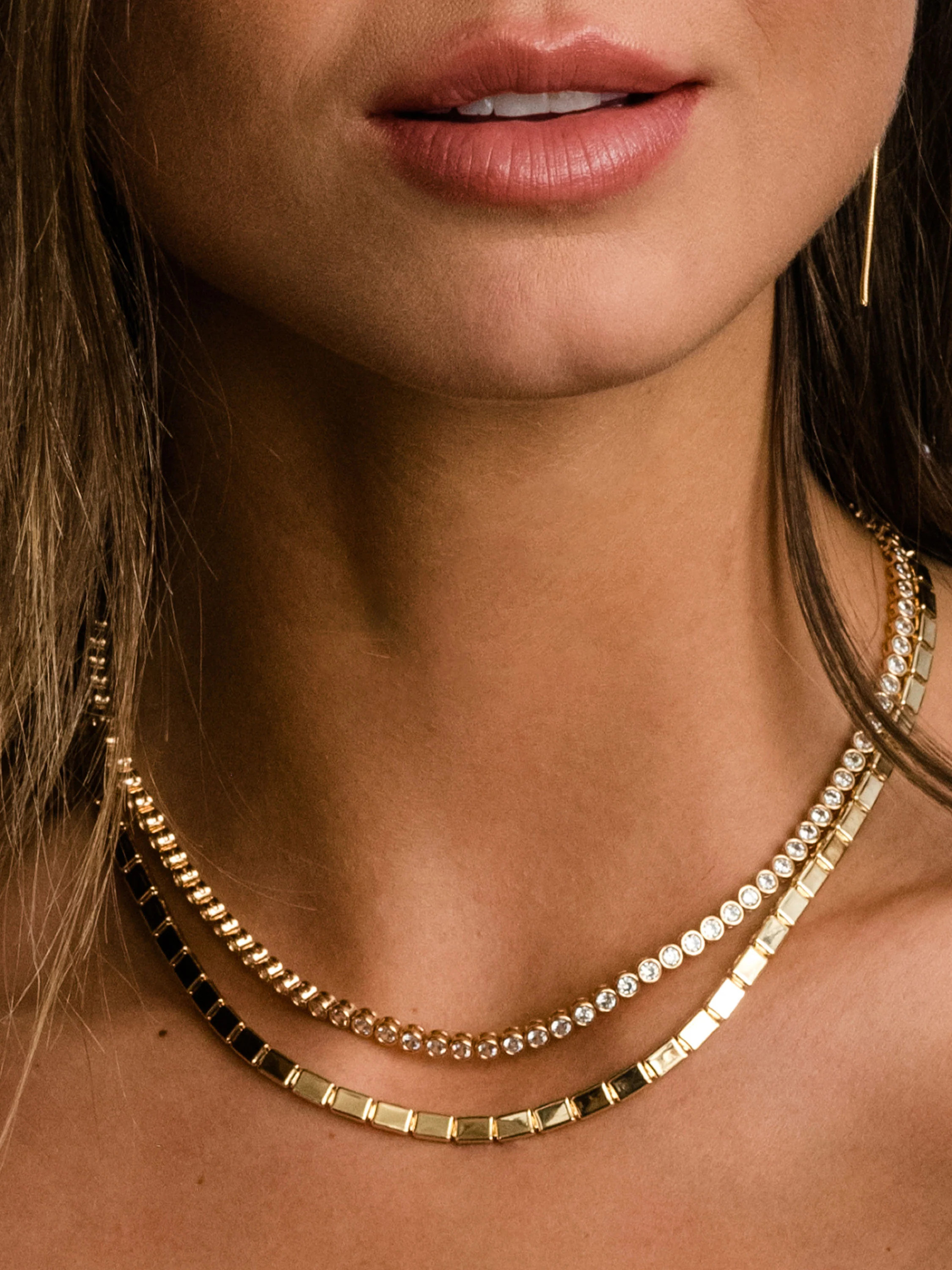 Rich Tennis Necklace Stack | Gold Necklace Set | Uncommon James | Uncommon James