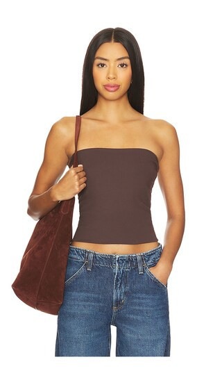 Susana Monaco Essential Tube Top in Brown. - size S | Revolve Clothing (Global)