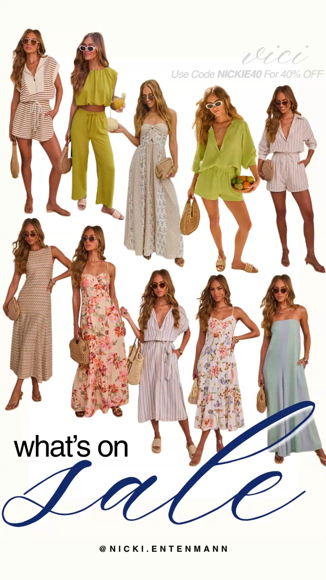 Spring has officially arrived at Vici, and the vibes are unmatched. From breezy floral maxis to chic matching sets, these pieces are perfect for everything from brunch to your next tropical getaway. Use code NICKIE40 to snag 40% off your entire order.

#vicidolls #viciambassador #springstyle #vacationfashion #vacationoutfit #ootdinspo #salealert #floralprint #springaesthetic #bohochic 

 #LTKootd #LTKSaleAlert #LTKTravel