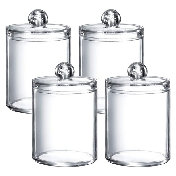 MEGAWHEELS 2PCS Acrylic Storage Box Transparent Storage Jar | Walmart (US)