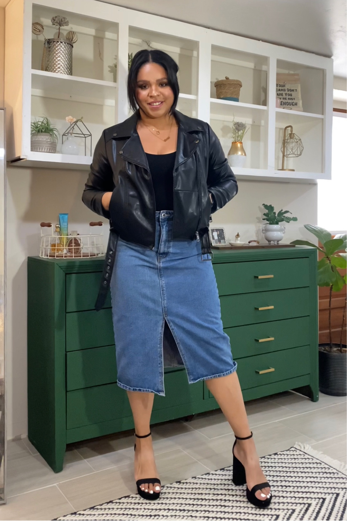 Denim MIDI Skirts are a staple this #spring 

#LTKFind #LTKcurves #LTKFestival