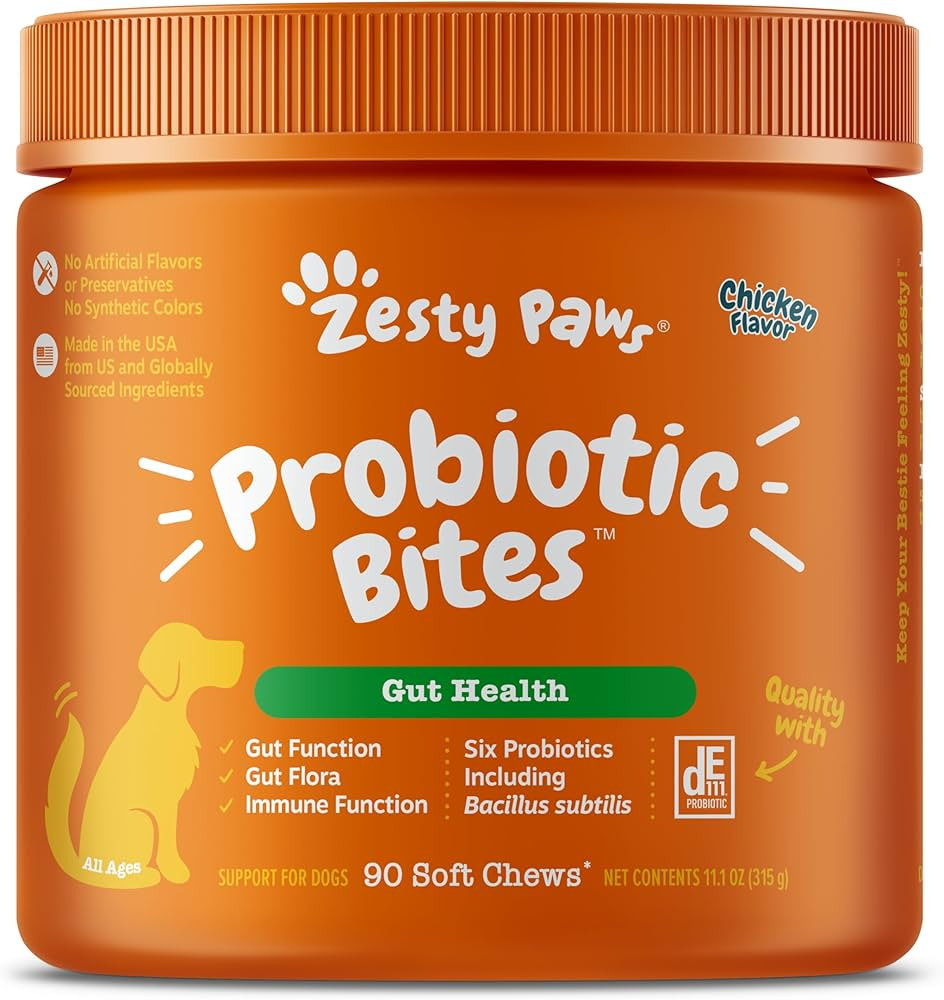 Zesty Paws Probiotics for Dogs - Digestive Enzymes for Gut Flora, Digestive Health, Diarrhea & Bo... | Amazon (US)
