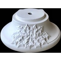 Ceramic Bisque Christmas Tree Base - Holly Design, Diy U-Paint | Etsy (US)