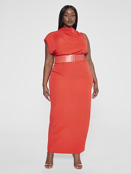 Plus Size Sarai Belted Column Maxi Dress - Gabi Fresh x FTF | Fashion to Figure | Fashion To Figure