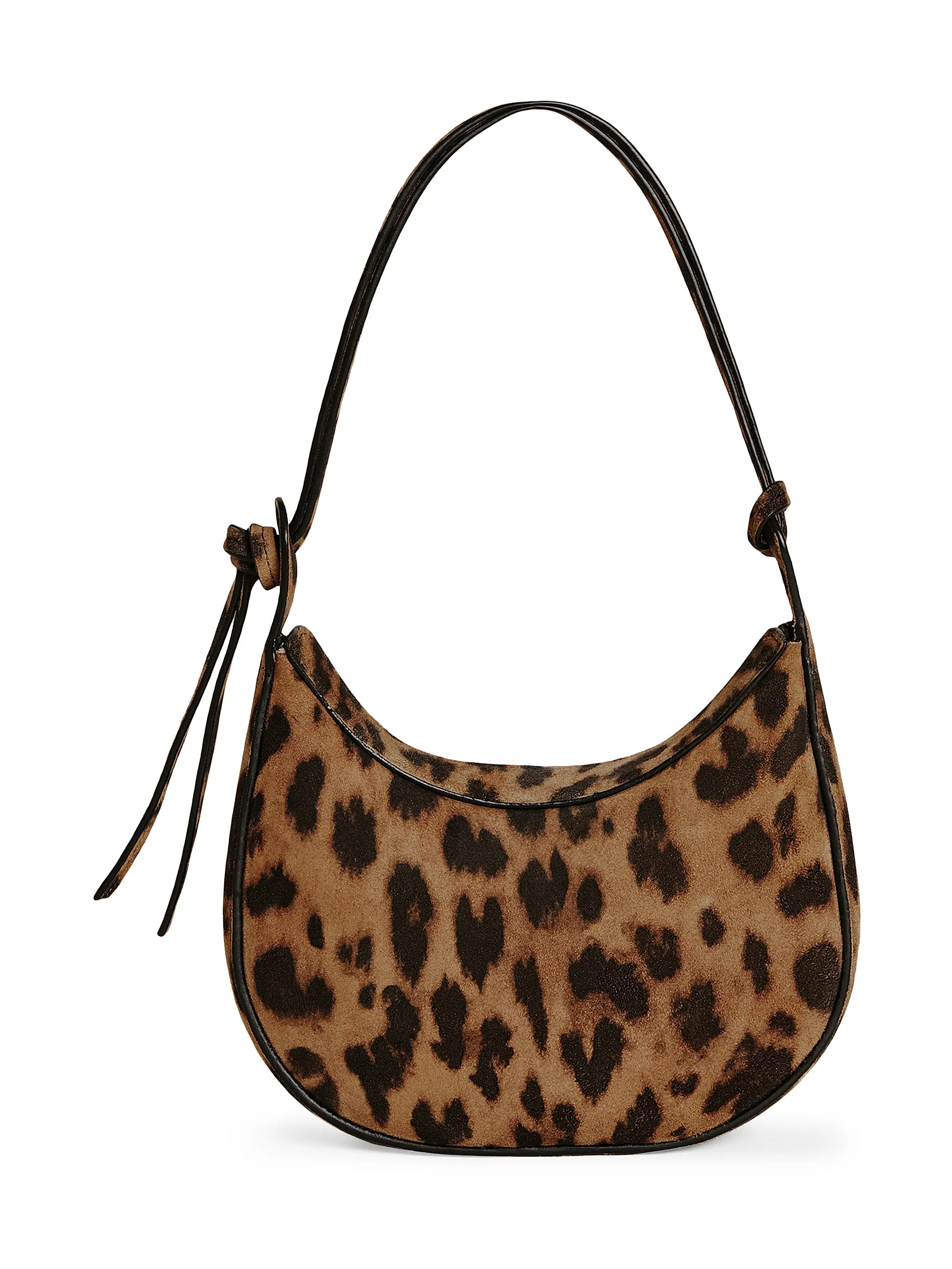 Reformation Rosetta Mini Leopard-Print Suede Shoulder Bag | Saks Fifth Avenue | Saks Fifth Avenue