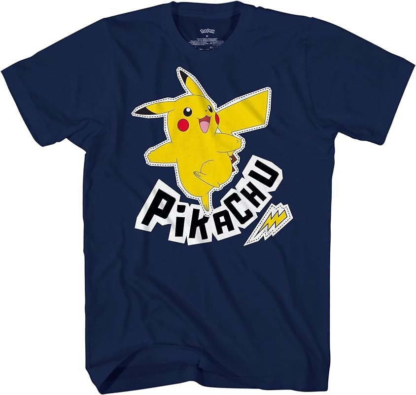 Pokemon Boys Pikachu Game Shirt - Gotta Catch Em All - Ash Pikachu Charizard Pokeball Allover Off... | Amazon (US)