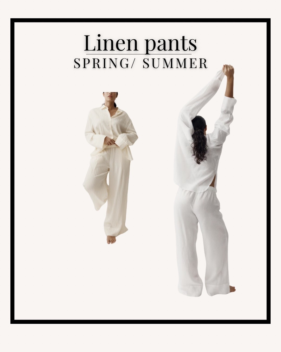 Linen pants, spring outfit, summer outfits, white pants, vacation outfit, resort wear, travel outfit, airplane outfit, pull-on pants

#LTKSeasonal #LTKootd #LTKSpringSale