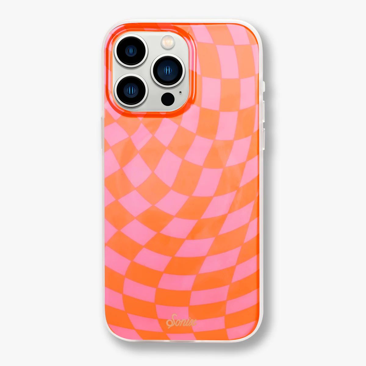 Checkmate Pink/Orange MagSafe® Compatible iPhone Case | Sonix