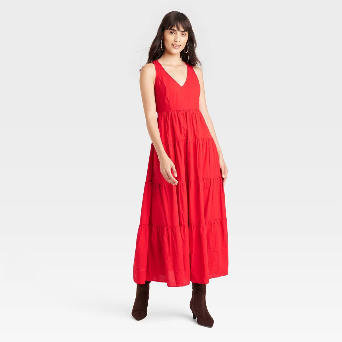 Women's Tiered Maxi A-Line Dress - Universal Thread™ | Target