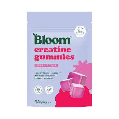 BLOOM NUTRITION Creatine Monohydrate Sports Nutrition Supplement Gummies - Berry Blast - 36ct | Target