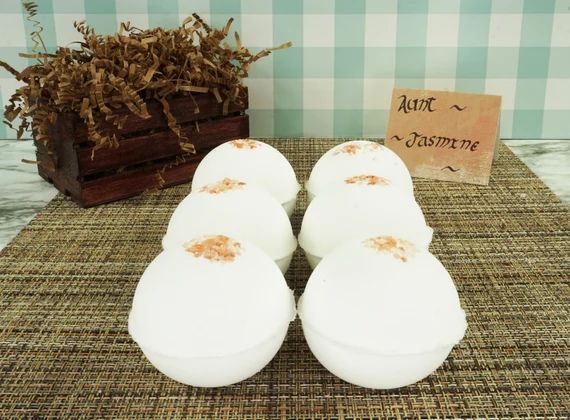 Jasmine Bath Bomb, Aunt Jasmine, To fight and Protect Skin Irritation, 6oz, 4,oz, gift for her, n... | Etsy (US)