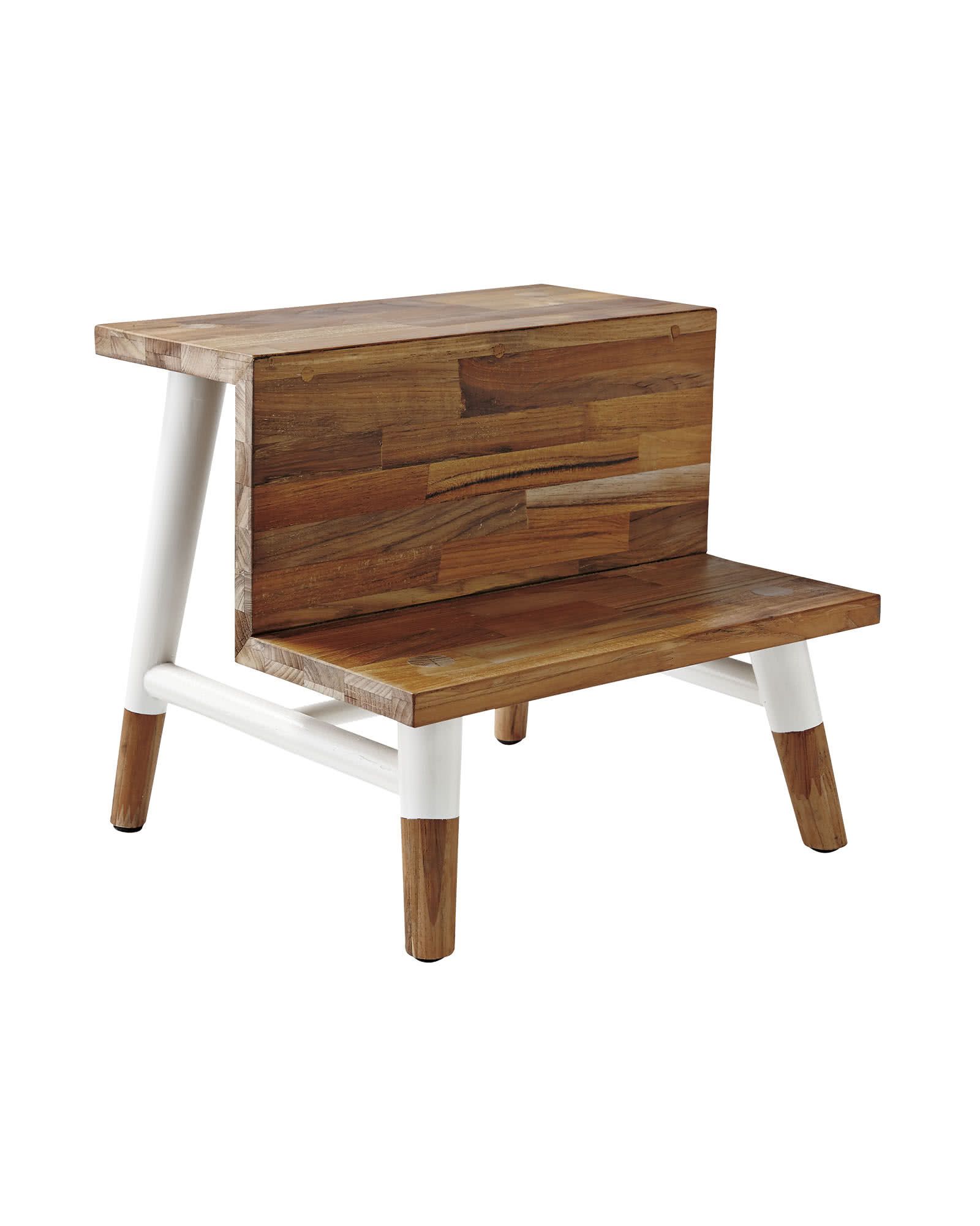 Teak Step Stool | Serena and Lily