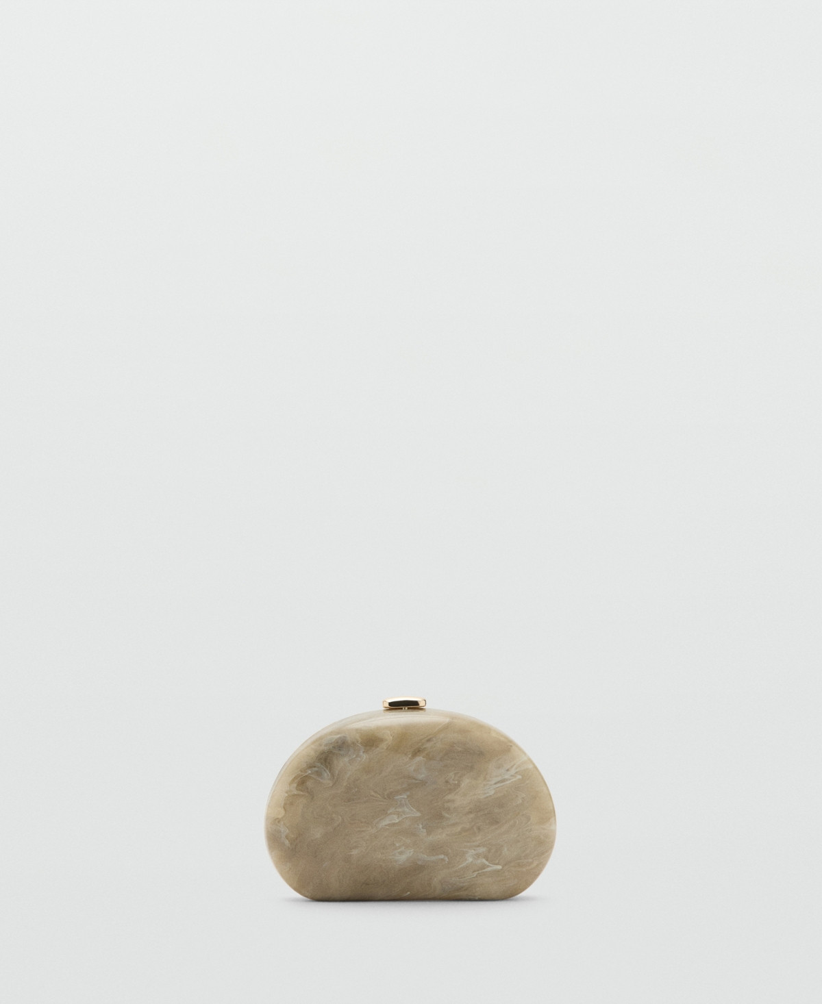 Mango Women's Oval Clutch Bag - Light, Pastel Gray | Macy's
