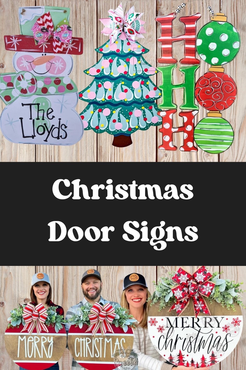 Custom door signs and door hangers! Decorate your front porch and door for Christmas with these handmade signs. 

#LTKSeasonal #LTKHome
