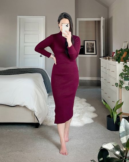 amazon mock neck sweater dress on sale for $35 (regular price $60) perfect for work & avail in 20 other colors 😁 {01.21.23}

#LTKworkwear #LTKFind #LTKunder50