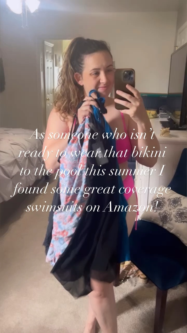 Great coverage bathing suits from Amazon  :) 

#LTKSwim #LTKMidsize #LTKPlusSize