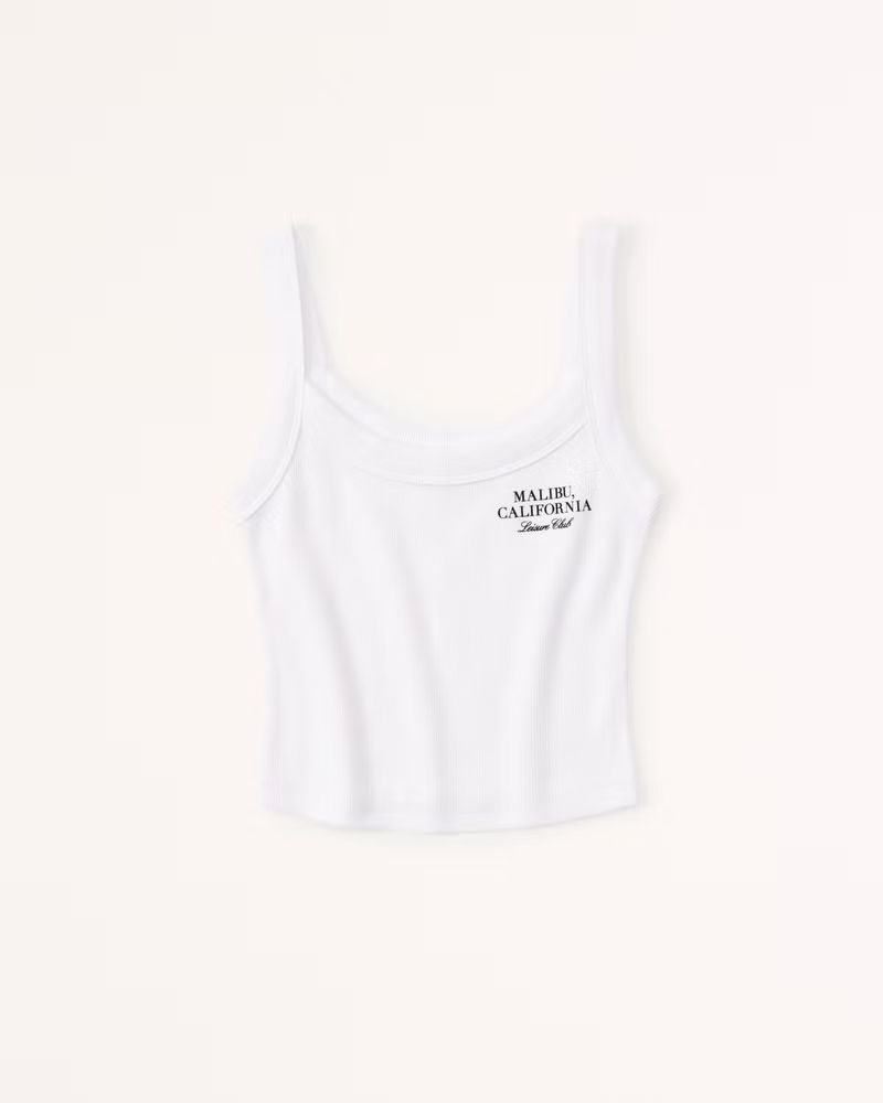 Essential Rib 90s Graphic Tank | Abercrombie & Fitch (US)
