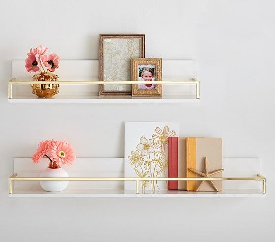 Gold Polished Shelving | Pottery Barn Kids