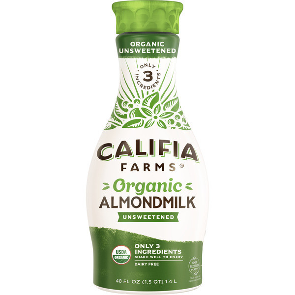Califia Farms Organic Unsweetened Almond Milk | Instacart