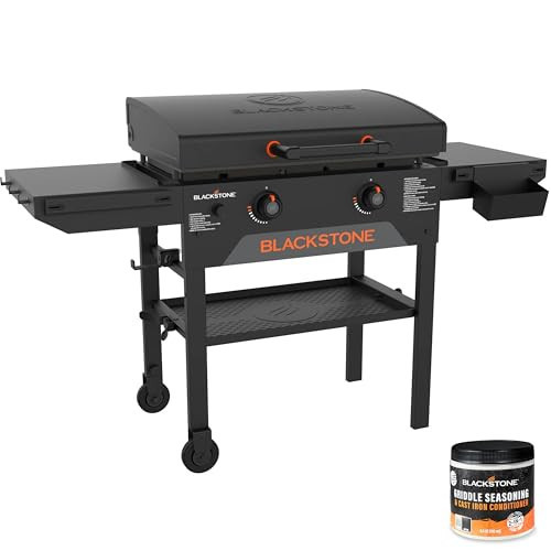 Blackstone 28 Inch Omnivore Griddle with Hood 2367, 2 Burner Portable Outdoor Flat Top Grill, with Seasoning | Amazon (US)