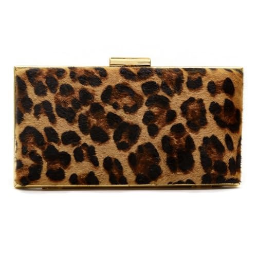 RonFoxi Leopard Clutch Purse for Women, Evening Bag with Chian Crossbody Bag for Formal Party Prom (Style 22-Leopard) | Amazon (US)