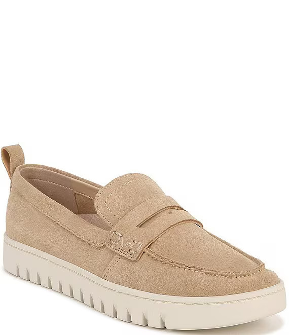 Uptown Suede Packable Travel Penny Loafers | Dillard's