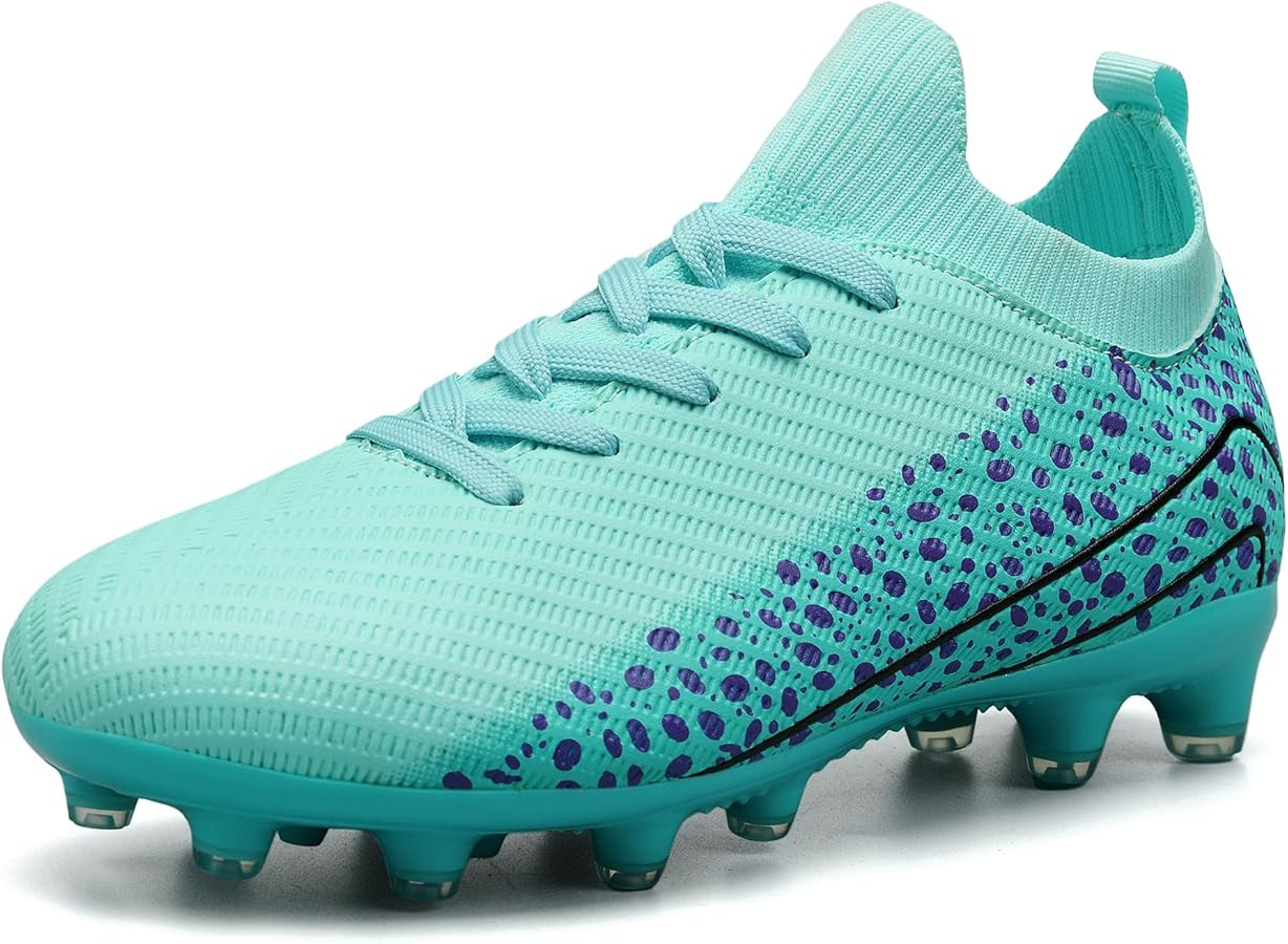 Kids Soccer Cleats for Boys and Girls Youth Mid-top Football Shoes Outdoor Athletic Turf Soccer S... | Amazon (US)
