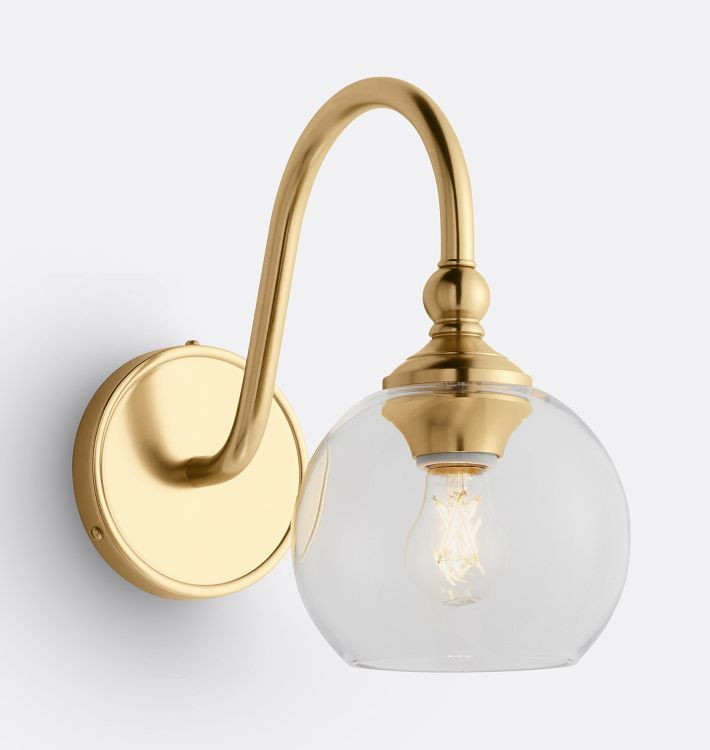 Theo Sconce, Glass Shades | Rejuvenation
